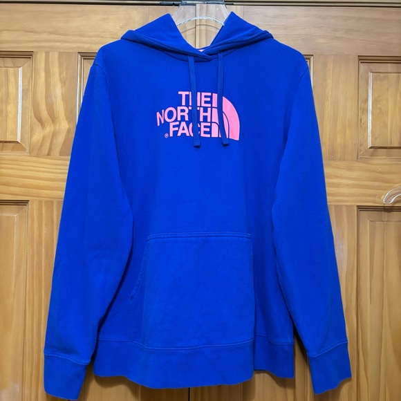 The North Face Blue Fleece with Pink Trim - Picture 1 of 10